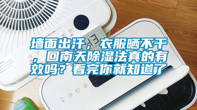 墻面出汗，衣服曬不干，回南天除濕法真的有效嗎？看完你就知道了