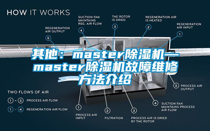 其他：master除濕機—master除濕機故障維修方法介紹