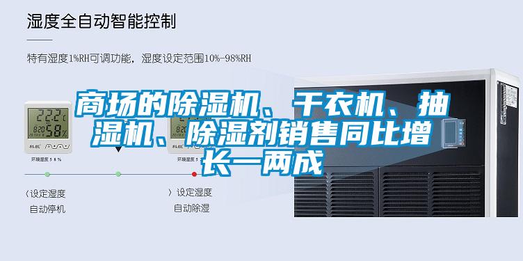 商場的除濕機(jī)、干衣機(jī)、抽濕機(jī)、除濕劑銷售同比增長一兩成