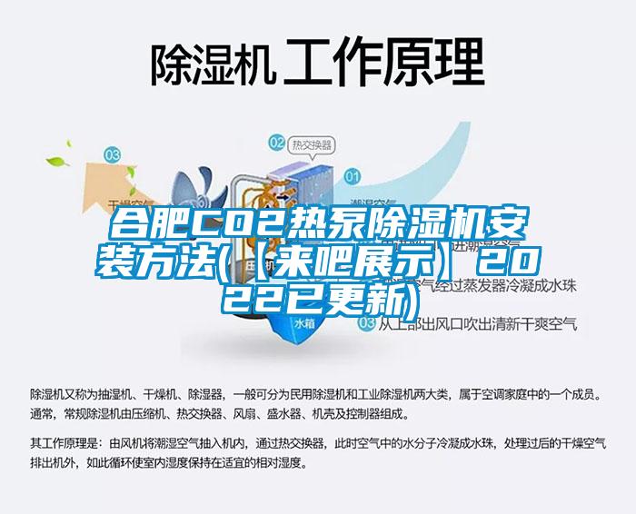 合肥CO2熱泵除濕機(jī)安裝方法(【來吧展示】2022已更新)