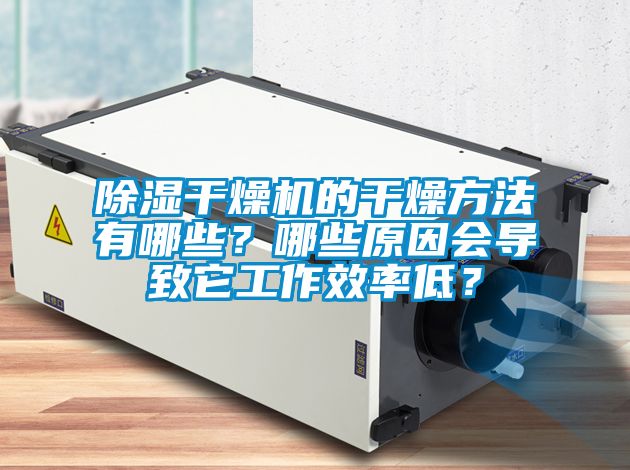 除濕干燥機的干燥方法有哪些？哪些原因會導致它工作效率低？