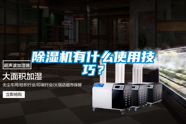 除濕機有什么使用技巧？